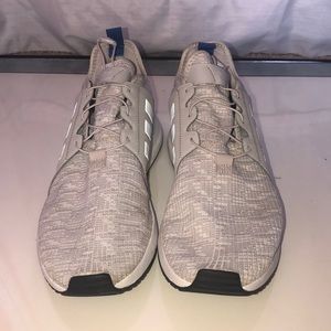 Adidas shoes, barely worn, size 12 men’s US blue and white
